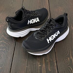 Hoka Bondi 8 | Size 7.5 | Black and White
